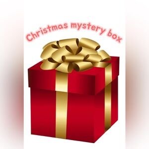 Christmas mystery box, Holiday Ornament Set - Red, Gold, White